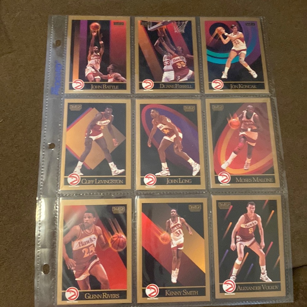 NBA Atlanta Hawks Basketball skybox Trading Card Lot